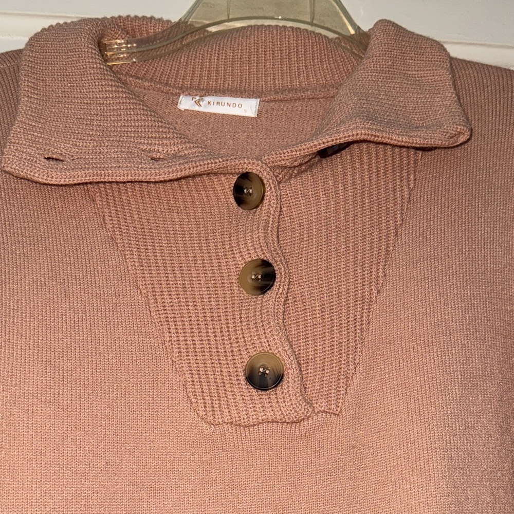Chic Long Sleeve Tan Sweater Dress, Size Small, NWOT - Picture 4 of 4
